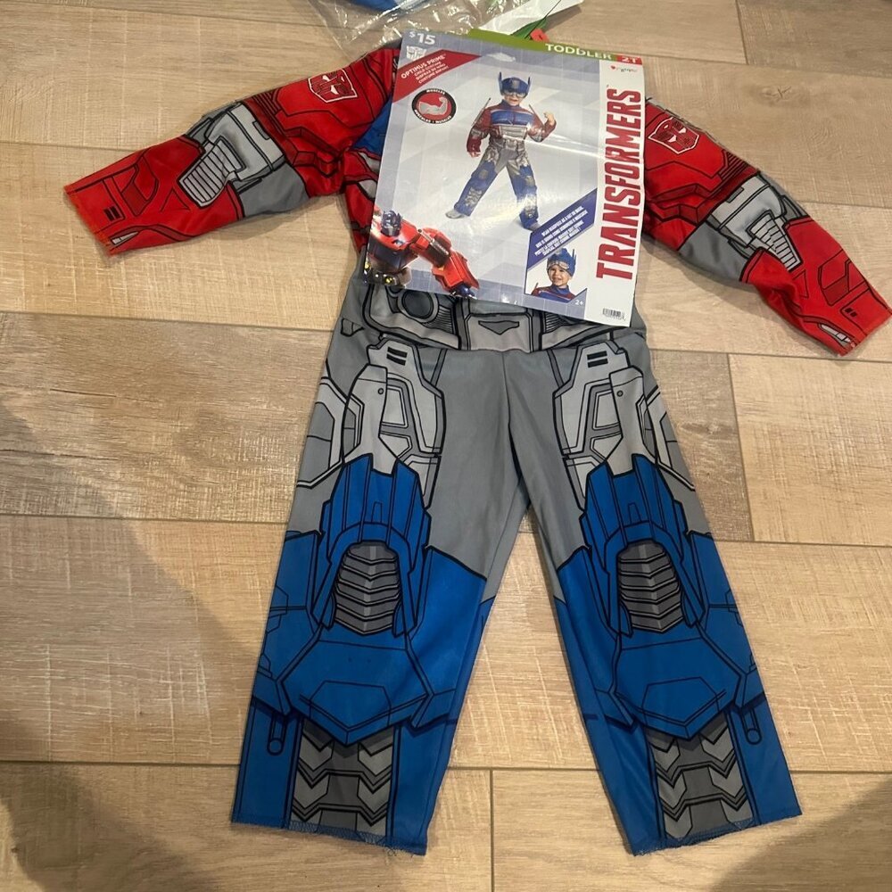 TRANSFORMERS YOUTH KIDS HALLOWEEN COSTUME 2T NEW OPTIMUS PRIME